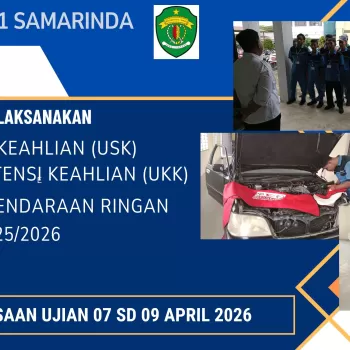 SELAMAT MELAKSANAKAN UJIAN SERTIFIKASI KOMPETENSI DAN UJIAN 